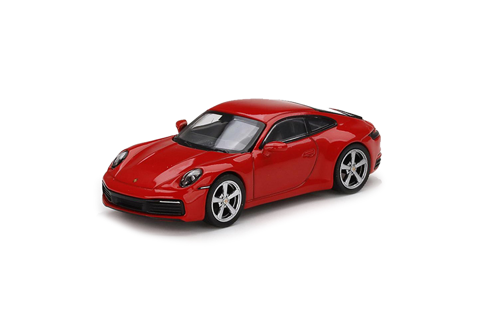 PORSCHE 911 (992) CARRERA 4S RED MIJO / ПОРШЕ 911 (992) КАРРЕРА 4S КРАСНОЕ ПРОСО (ДЛИНА МОДЕЛИ 6-10 СМ)