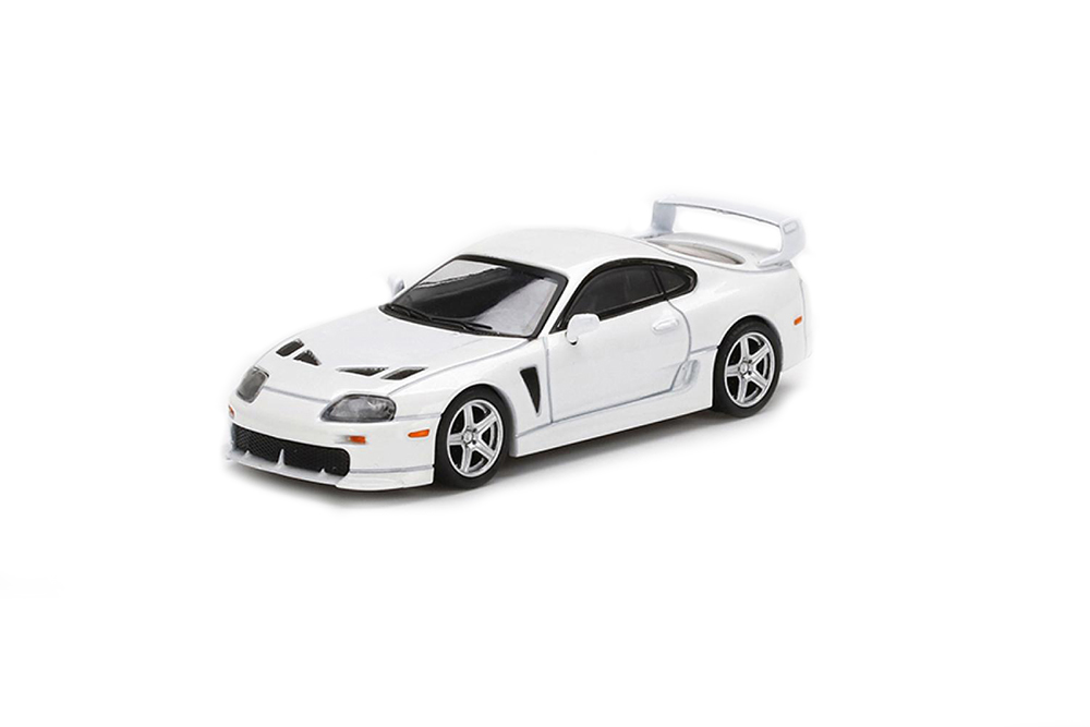 TOYOTA SUPRA TRD 3000GT WHITE MIJO / TOYOTA SUPRA TRD 3000GT БЕЛЫЙ MIJO (ДЛИНА МОДЕЛИ 6-10 СМ)