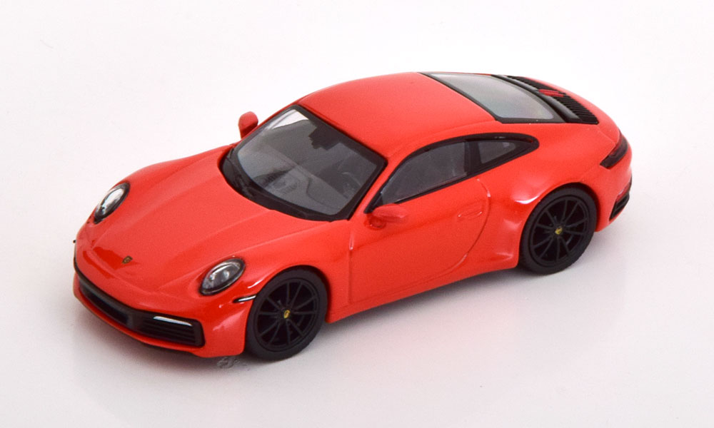 PORSCHE 911 (992) CARRERA 4S COUPE ORANGE-METALLIC (ДЛИНА МОДЕЛИ 6-10 СМ)