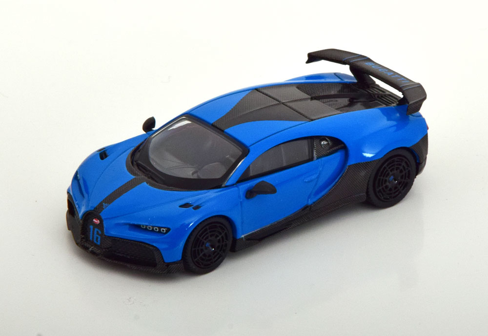 BUGATTI CHIRON PUR SPORT BLUE (ДЛИНА МОДЕЛИ 6-10 СМ)