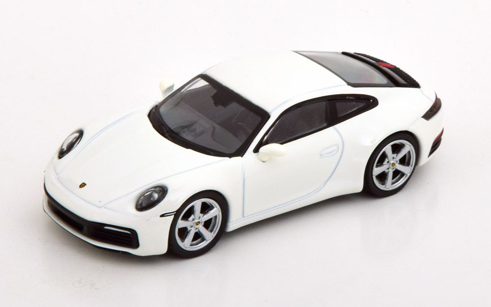 PORSCHE 911 (992) CARRERA S COUPE WHITE (ДЛИНА МОДЕЛИ 6-10 СМ)