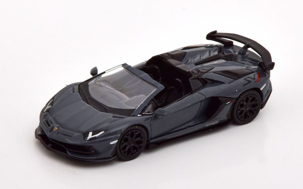 LAMBORGHINI AVENTADOR SVJ ROADSTER GREY BLACK (ДЛИНА МОДЕЛИ 6-10 СМ)