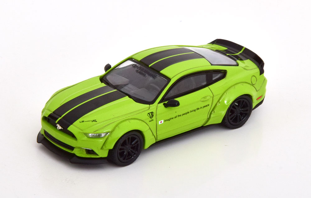 FORD MUSTANG LB WORKS LIGHTGREEN BLACK (ДЛИНА МОДЕЛИ 6-10 СМ)