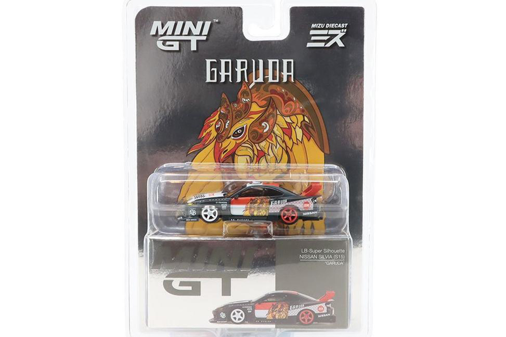 NISSAN S15 SILVIA GARUDA RHD, LB-SUPER SILHOUETTE (ДЛИНА МОДЕЛИ 6-10 СМ)