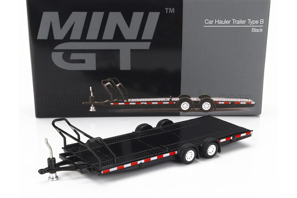 TRAILER - CAR NOT INCLUDED, BLACK (ДЛИНА МОДЕЛИ 6-10 СМ)