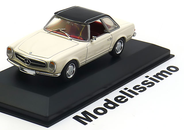 MERCEDES 280 SL W113 PAGODE CONVERTIBLE WITH HARDTOP 1963-1971 WHITE BLACK