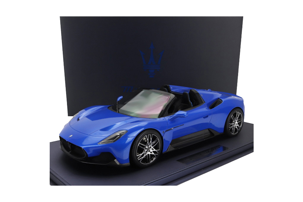 MASERATI MC20 CIELO SPIDER 2020 - CON VETRINA - WITH SHOWCASE, BLU INFINITO - BLUE