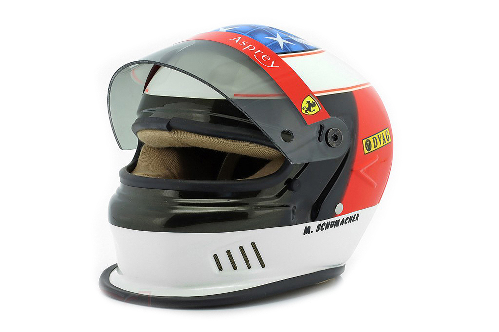 HELMET MICHAEL SCHUMACHER SCUDERIA FERRARI # WINNER SPANISH GP 1996 / ШЛЕМ МИХАЭЛЯ ШУМАХЕРА ФЕРРАРИ (РАЗМЕРЫ 15 х 11 х 10 см)