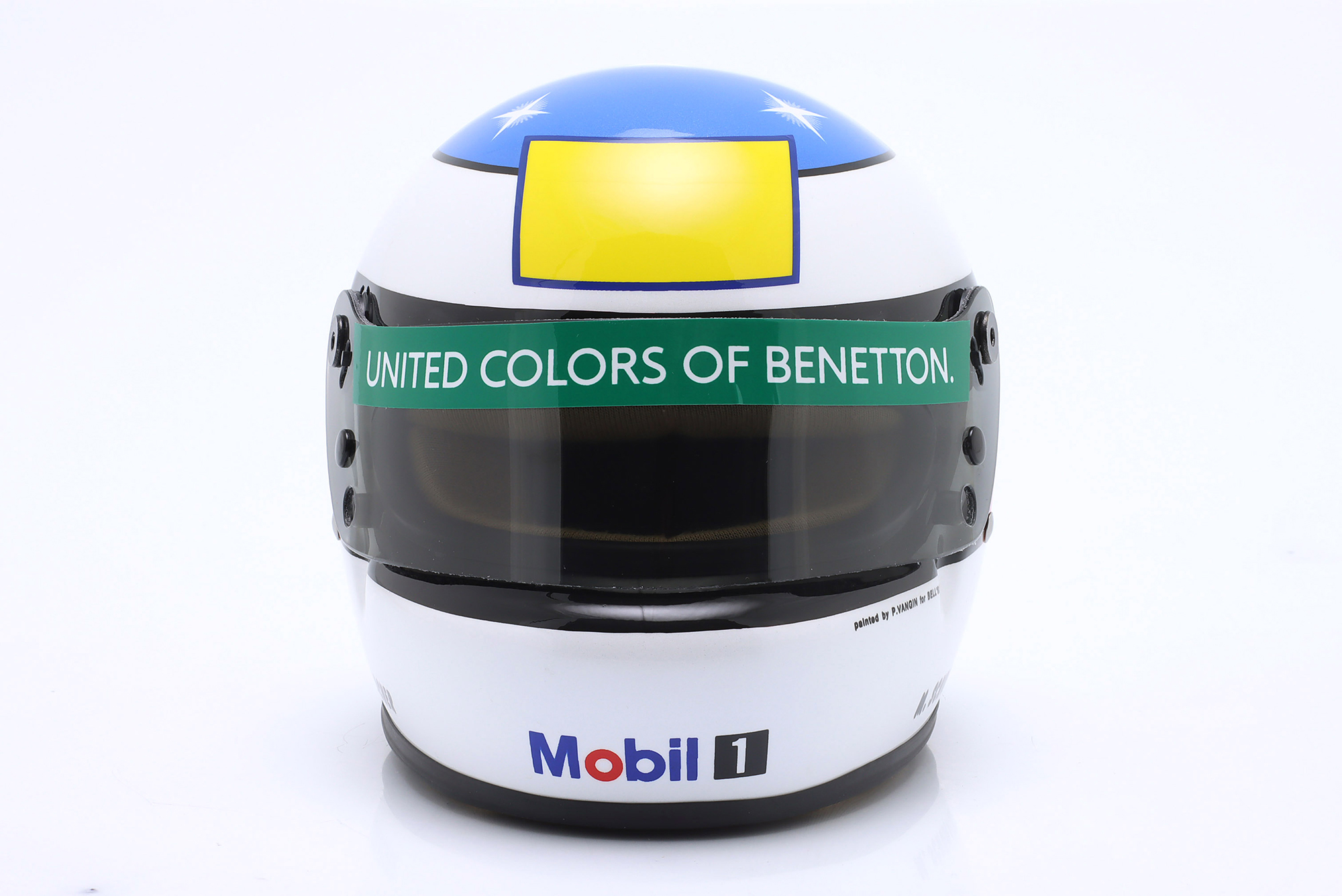 ШЛЕМ MICHAEL SCHUMACHER BENETTON #19 1ST WIN BELGIUM GP FORMULA 1 1992 / МИХАЭЛЬ ШУМАХЕР БЕНЕТТОН 1 МЕСТО ВИН ГРАН-ПРИ БЕЛЬГИИ ФОРМУЛА-1