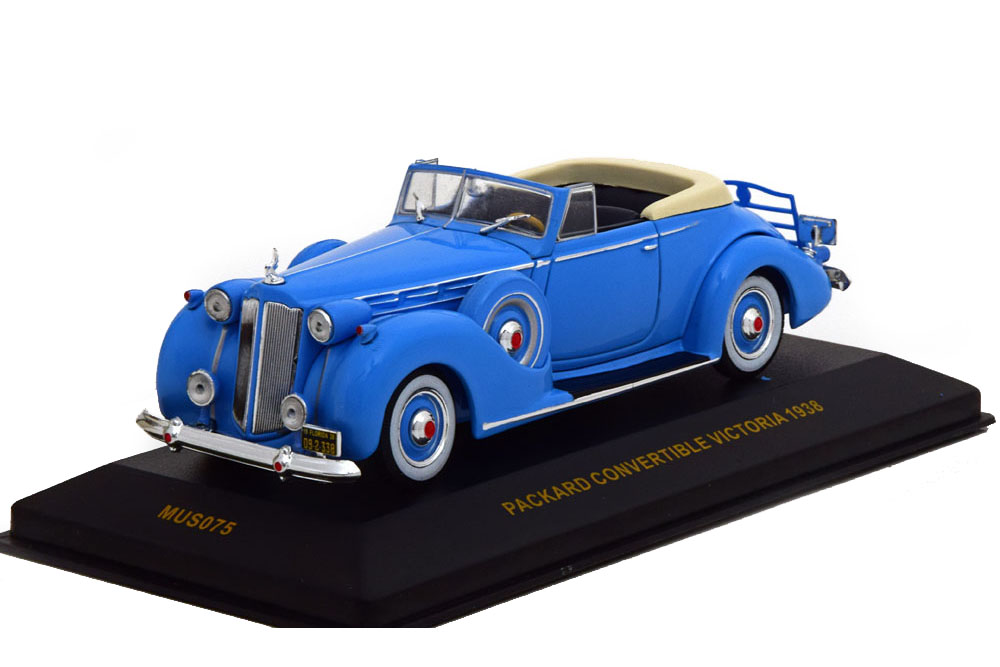 PACKARD VICTORIA CONVERTIBLE 1938 LIGHT BLUE
