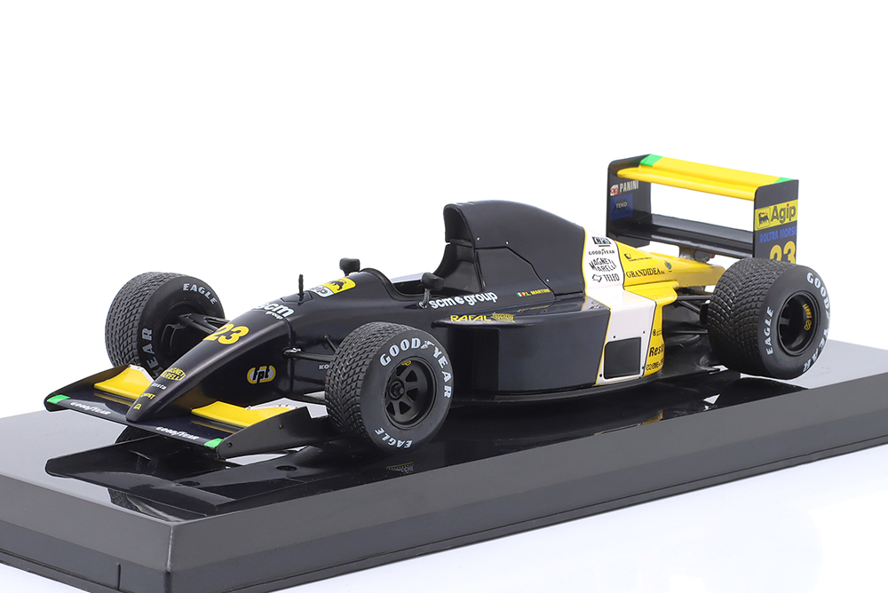 MINARDI F1 M191 FORD №23 SEASON 1991 PIERLUIGI MARTINI YELLOW BLACK WHITE