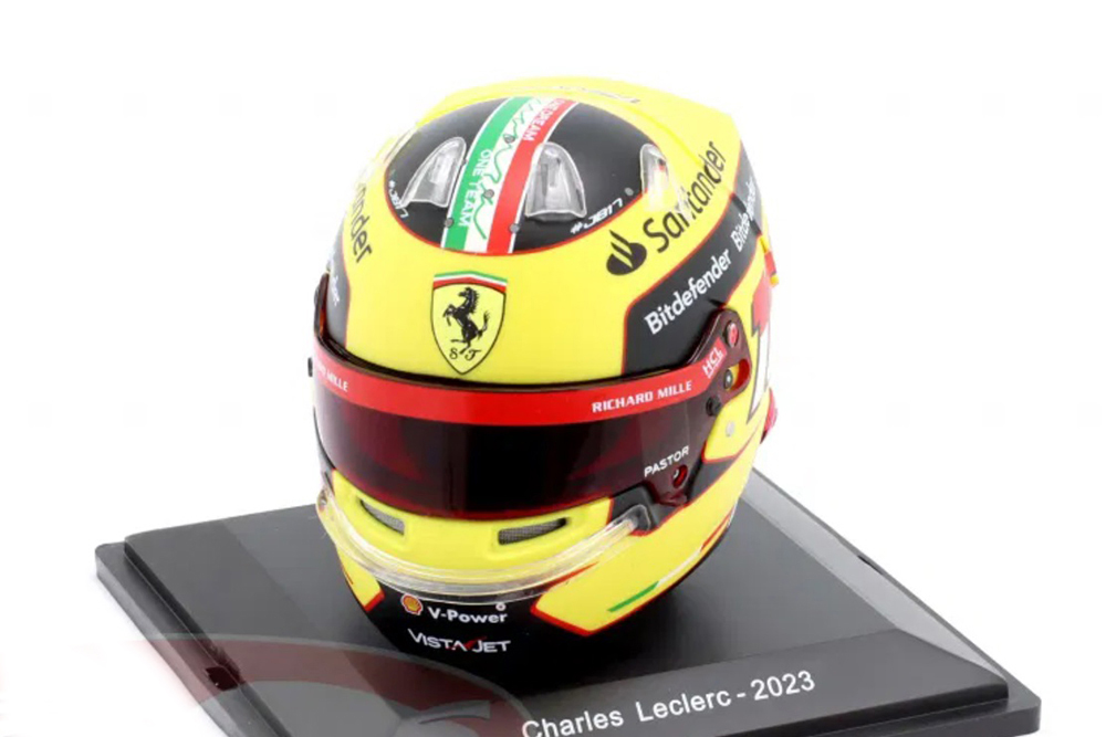 ШЛЕМ BELL CHARLES LECLERC ITALIAN GP 2023 FERRARI SF-23 / ШЛЕМ ШАРЛЯ ЛЕКЛЕРА