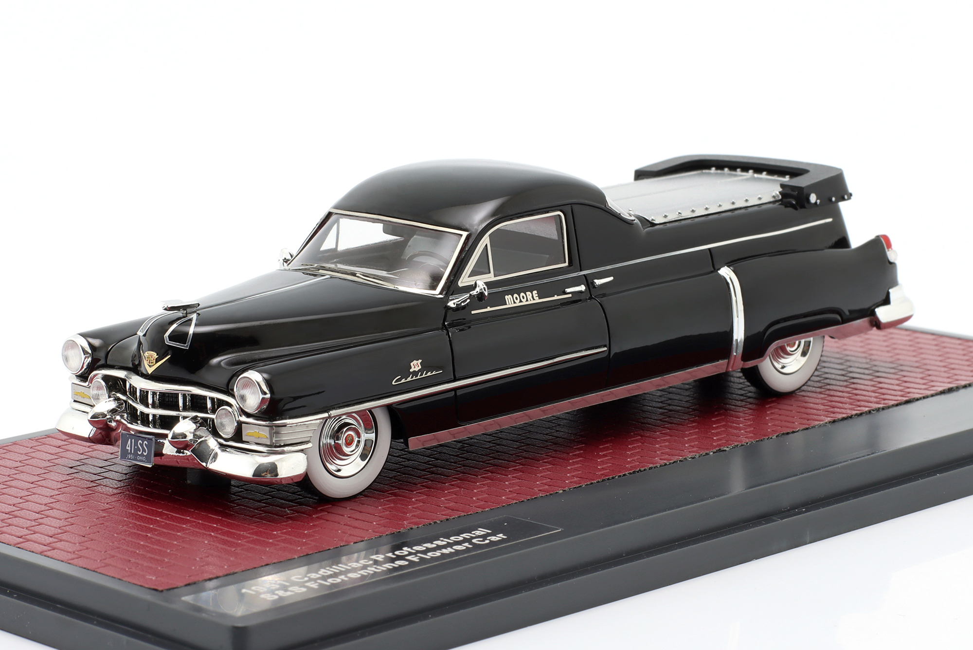CADILLAC PROFESSIONAL S&S FLORENTINE FLOWER CAR 1951 BLACK / КАДИЛЛАК ПРОФЕССИОНАЛ ФЛОРЕНТИНЕ ФЛОВЕР АВТОМОБИЛЬ ЧЕРНЫЙ