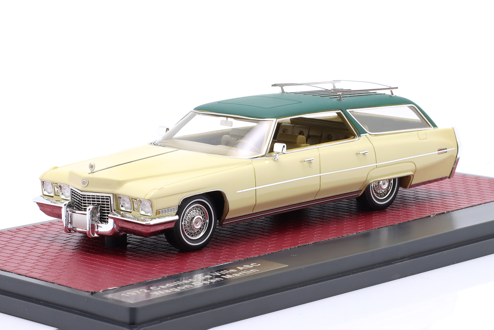 CADILLAC DEVILLE ASC WAGON DEAN MARTIN 1972 CREAM / GREEN / КАДИЛЛАК ДЕВИЛЛЕ АСК ВАГОН ДИН МАРТИН КРЕМОВЫЙ ЗЕЛЕНЫЙ