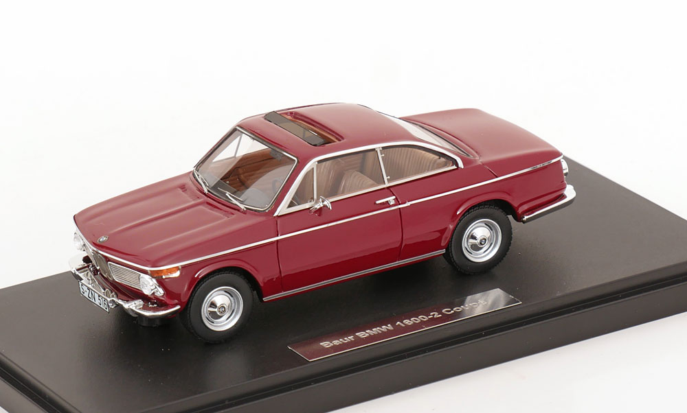BMW BAUR 1600-2 COUPE 1967 DARK RED