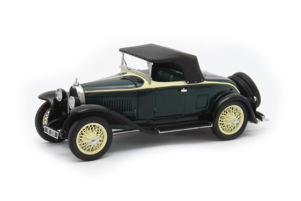 BUGATTI TYPE 40 ROADSTER 1929 BLACK/YELLOW