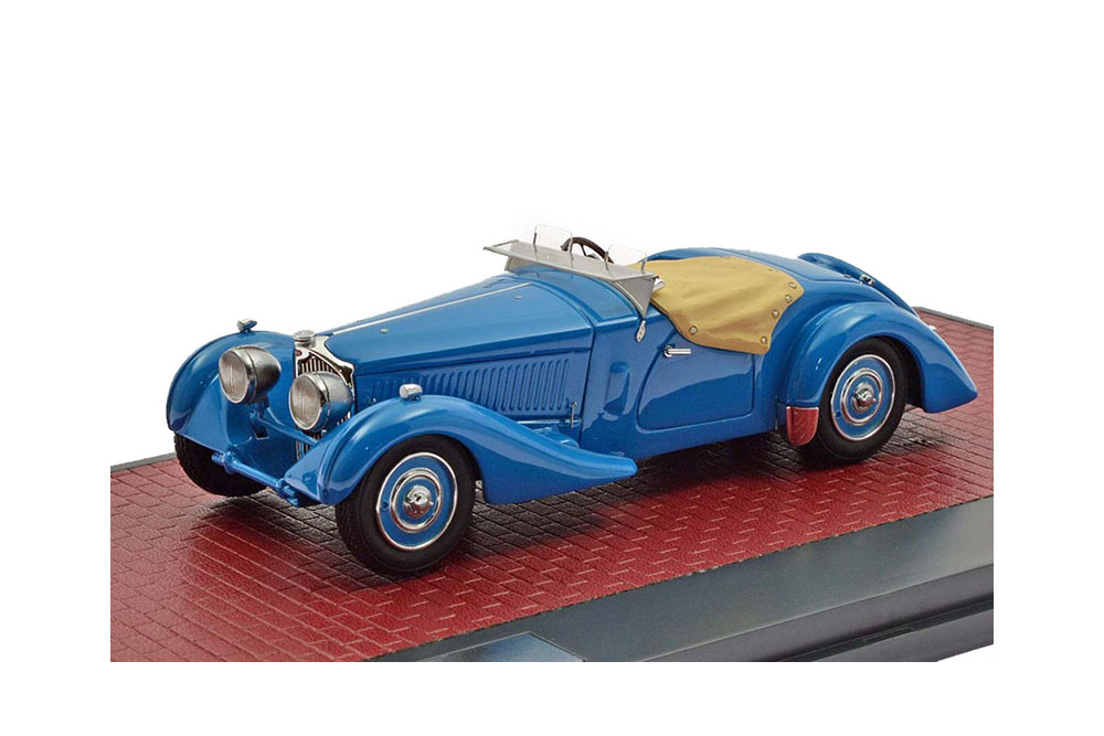 BUGATTI T57S CORSICA ROADSTER MALCOLM CAMPBELL #57531 1937 BLUE