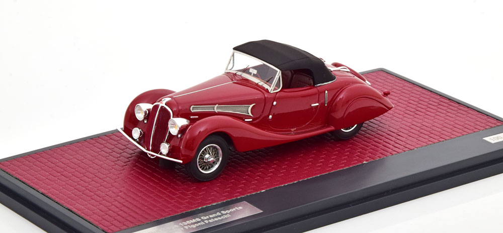DELAHAYE 135MS GRAND SPORTS ROADSTER FIGONI FALASCHI 1939 ЗАКРЫТЫЙ КРАСНЫЙ