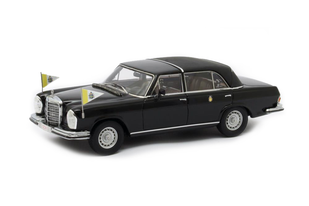 MERCEDES-BENZ 300SEL W109 LANDAULETTE ЗАКРЫТЫЙ VATICAN CITY 1967 ЧЕРНЫЙ