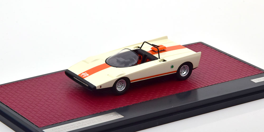 ALFA ROMEO 33 SPIDER SPECIALE CUNEO PININFARINA 1971 WHITE ORANGE