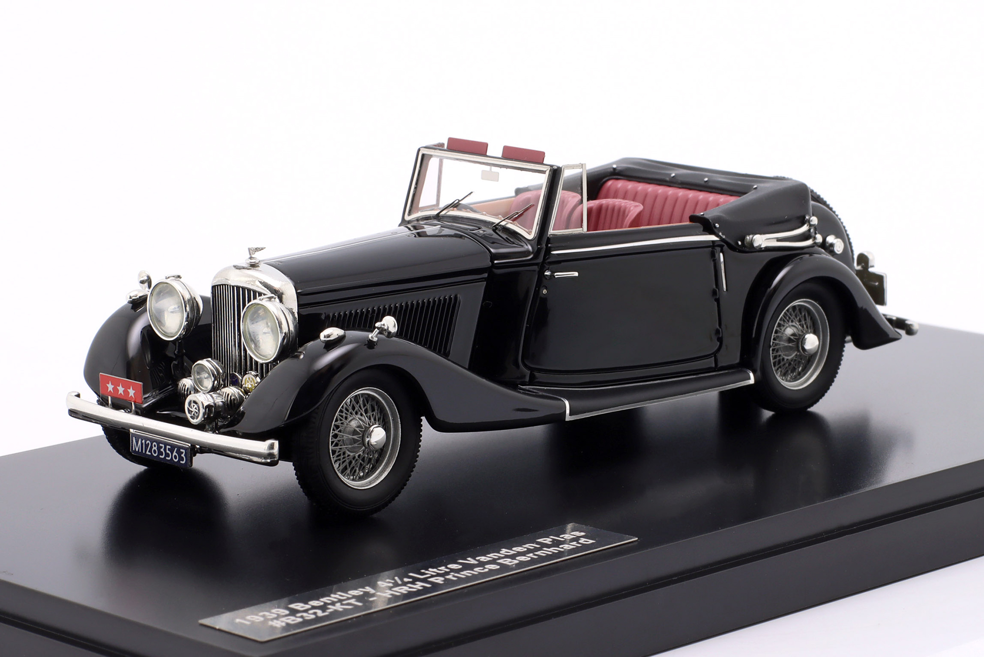 BENTLEY 4 1/4 LITRE VANDEN PLAS TOURER PRINCE BERNHARD 1939 BLACK / БЕНТЛИ 4 1/4 ЛИТРА ТУРЕР ВАНДЕН ПЛАС ПРИНЦА БЕРНХАРДА 1939 ЧЕРНЫЙ