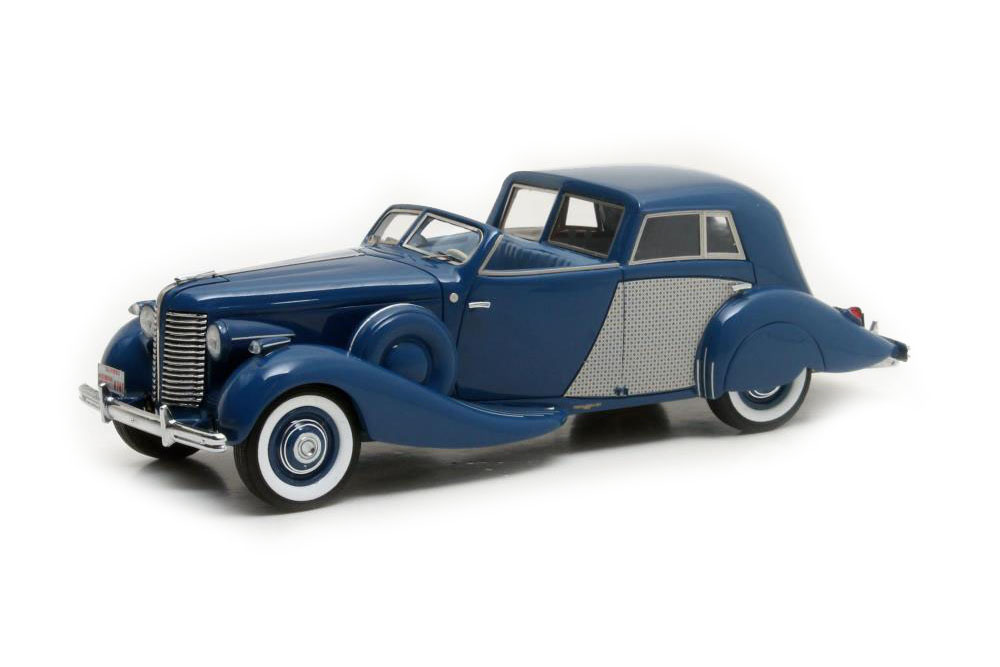 BUICK SERIES 80 OPERA BROUGHAM FERNANDEZ & DARRIN 1938 BLUE