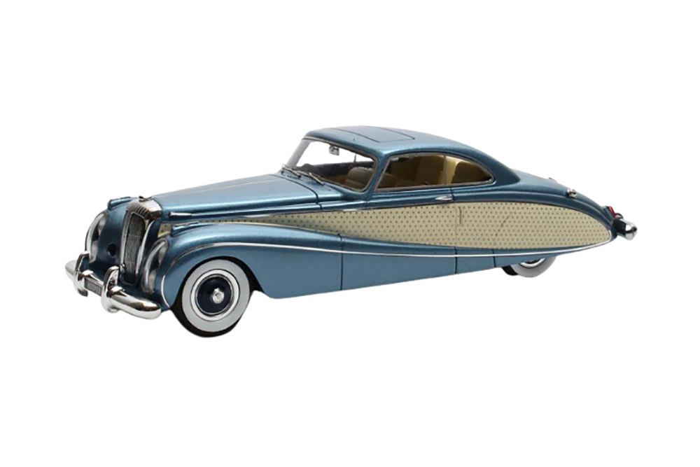 DAIMLER DE36 FHC BLUE CLOVER HOOPER 1953 METALLIC BLUE