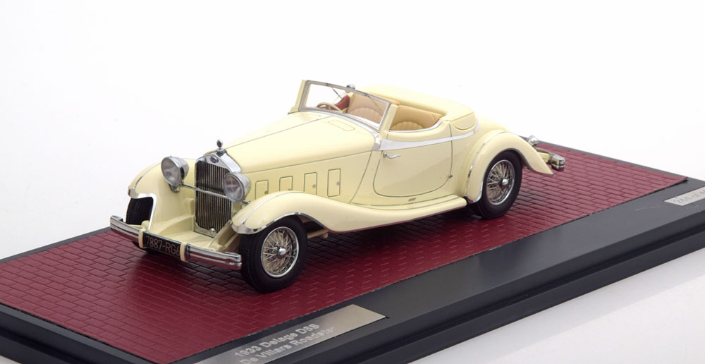 DELAGE D8S DE VILLARS ROADSTER 1933 WHITE