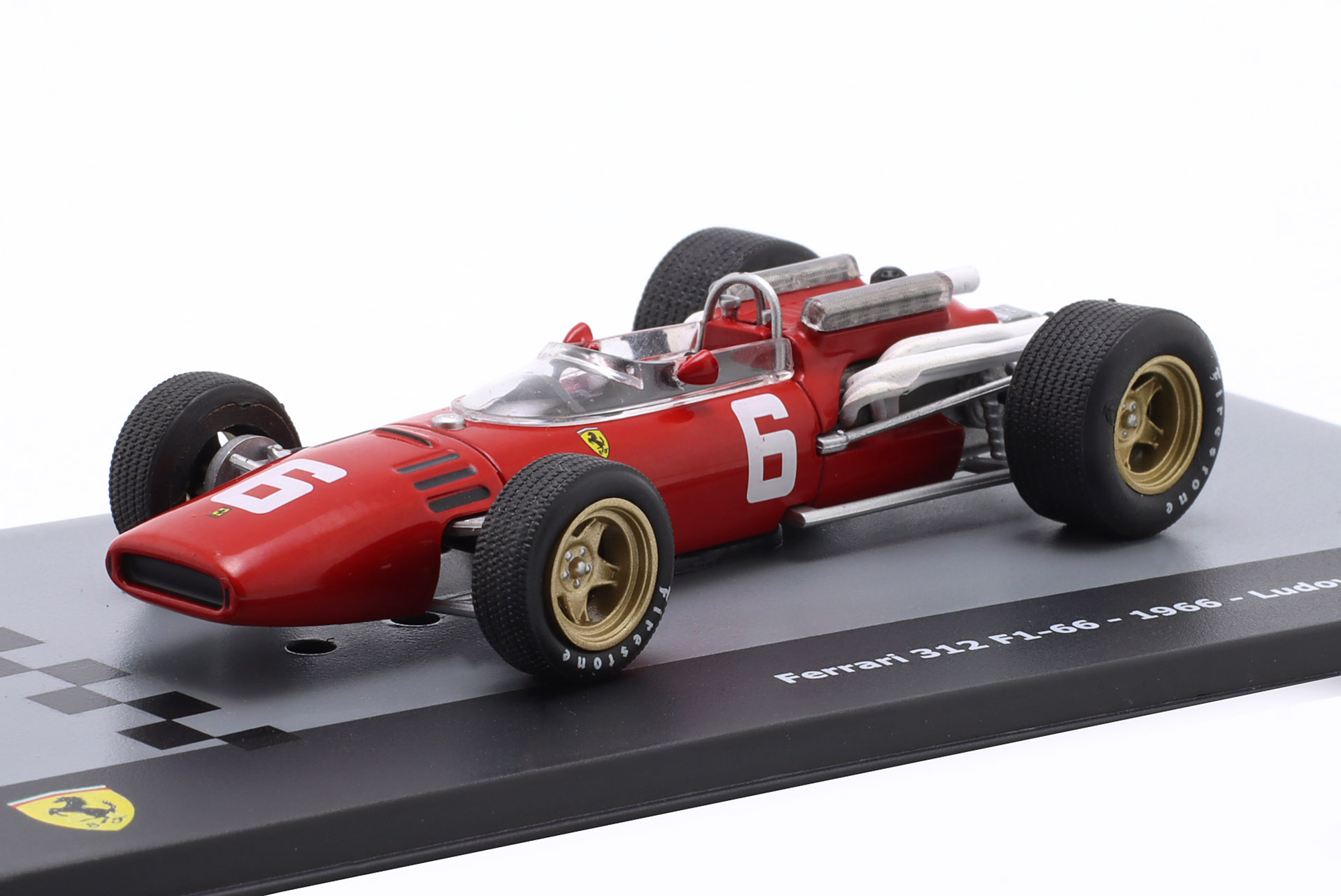 FERRARI 312/66 #6 WINNER ITALIAN GP FORMULA 1 1966 L. SCARFIOTTI / ФЕРРАРИ 312/66 ПОБЕДИТЕЛЬ ГРАН-ПРИ ИТАЛИИ ФОРМУЛА-1 ЛУДОВИКО СКАРФИОТТИ