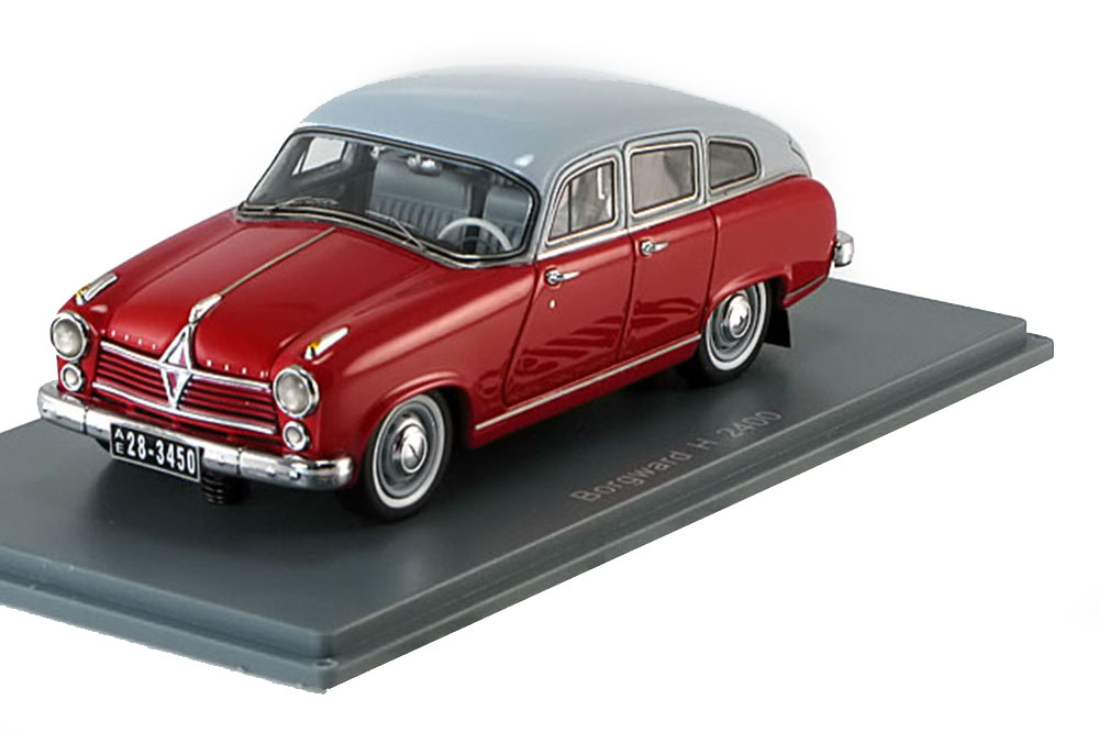 BORGWARD HANSA 2400 1955 RED/GREY