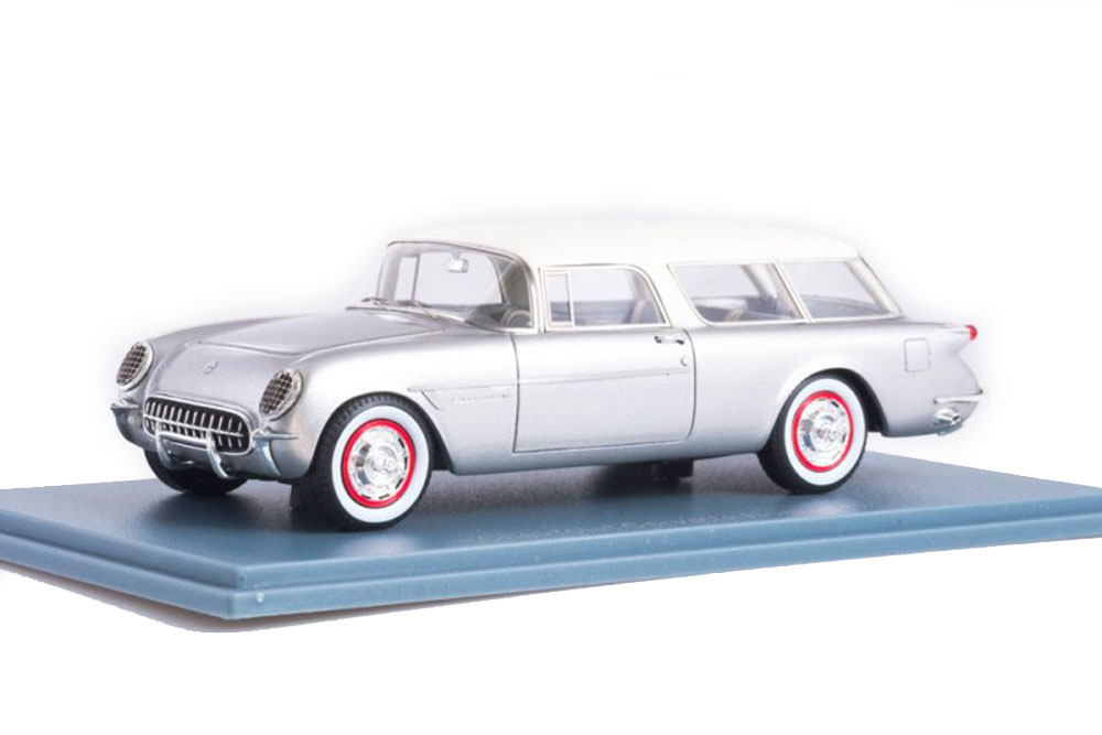 CHEVROLET CORVETTE C1 NOMAD 1954 SILVER/WHITE