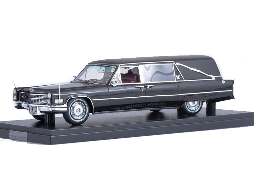 CADILLAC S&S LANDAU HEARSE 1966 BLACK / КАДИЛЛАК ЭСЭНДЭС КАТАФАЛК