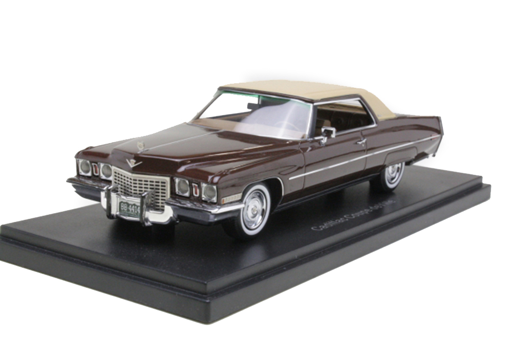 CADILLAC COUPE DE VILLE 1972 METALLIC BROWN/BEIGE