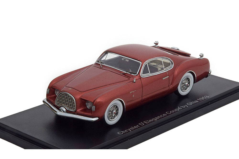 CHRYSLER D ELEGANCE GHIA COUPE 1953 METALLIC RED