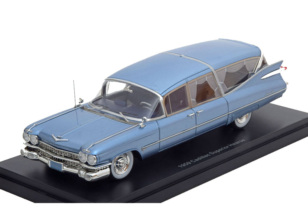 CADILLAC S&S SUPERIOR HEARSE BLUE METALLIC / CADILLAC S&S ПРЕВОСХОДНЫЙ КАТАФАЛК СИНИЙ МЕТАЛЛИК