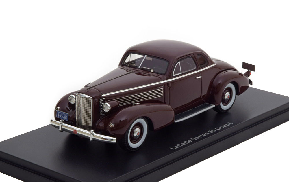 LA SALLE SERIES 50 COUPE DARK RED 1937