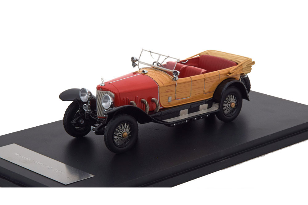 MERCEDES 28/95 RHD 1922 RED/HOLZOPTIK 1:43 NEO46171