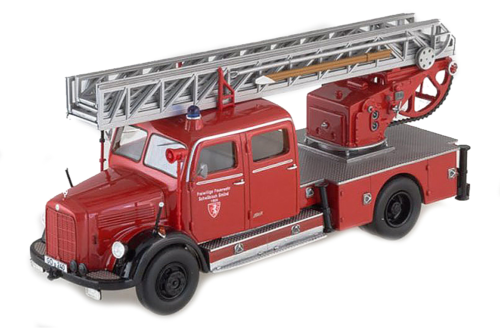 MERCEDES L 3500 DL 25 METZ FREIWILLIGE FEUERWEHR SCHWABISCH GMUND 1959 RED / МЕРСЕДЕС L 3500 DL 25 МЕТЦ ДОБРОВОЛЬНАЯ ПОЖАРНАЯ КОМАНДА ШВЕБИШ ГМУНД 1959 КРАСНЫЙ