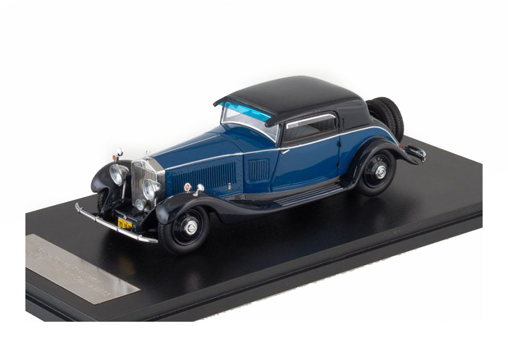 ROLLS-ROYCE PHANTOM II CONTINENTAL WINDOVERS COUPE 1932 BLUE/DARK BLUE