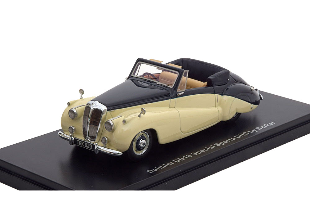 DAIMLER DB18 SPECIAL SPORTS DHC BY BARKER 1952 BEIGE/DARK BLUE