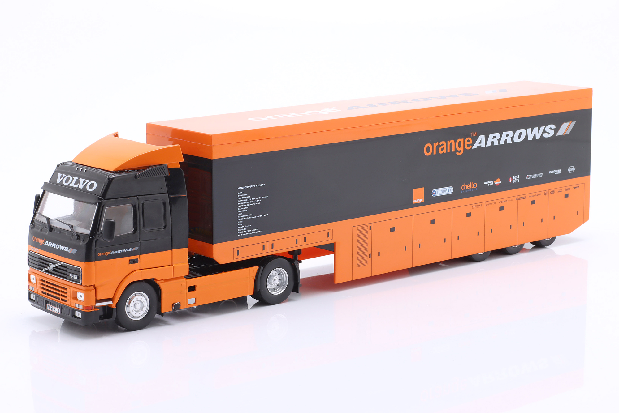 VOLVO FH12 ARROWS F1 TEAM TRUCK ORANGE/BLACK / ВОЛЬВО ФХ12