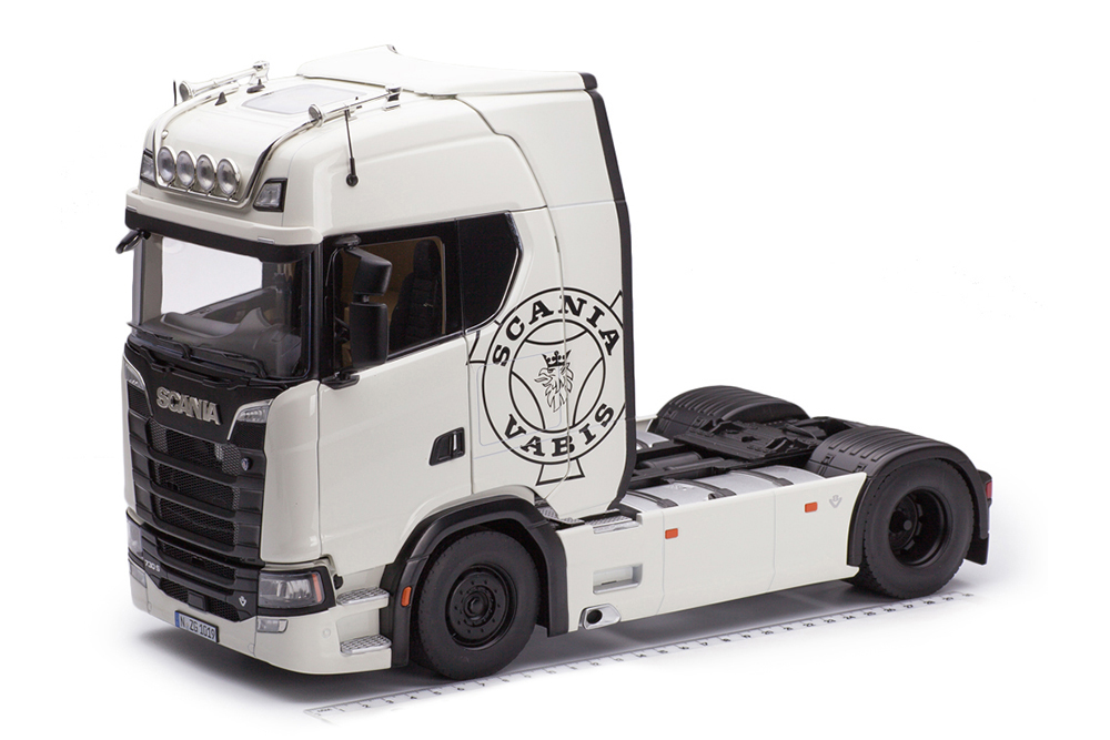 SCANIA 730S 4X2 V8 СЕДЕЛЬНЫЙ ТЯГАЧ БЕЛЫЙ С ЧЕРНЫМ