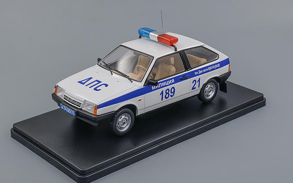 ВАЗ-2108 ДПС МИЛИЦИЯ РОССИИ, БЕЛЫЙ/СИНИЙ