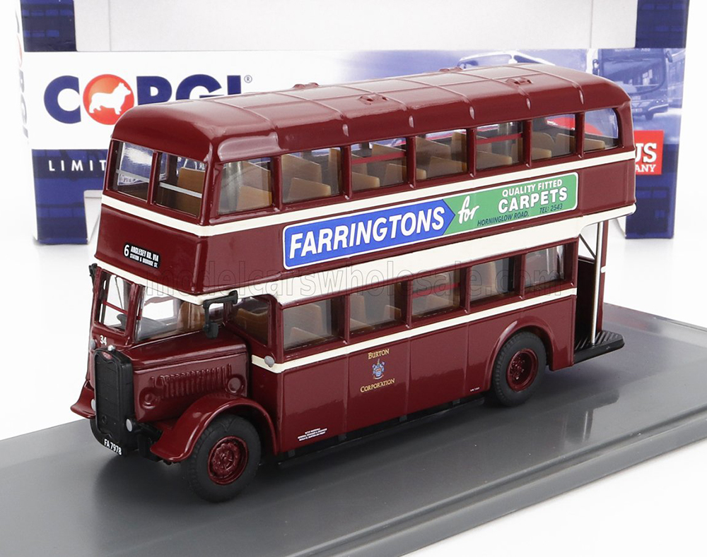 GUY UTILITY AUTOBUS BURTON CORPORATION 6 ANGLESEY 1960 / ГУЙ УТИЛИТЙ АУТОБУС БУРТОН КОРПОРАТИОН 6 АНГЛЕСЕЙ БОРДОВЫЙ