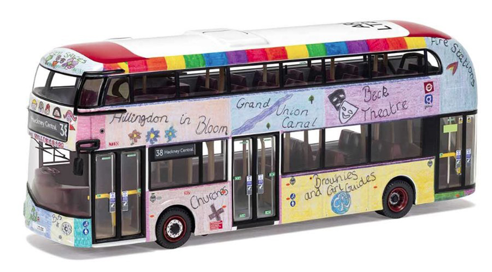 OMNIBUS WRIGHTBUS NEW ROUTEMASTER ARRIVA LONDON LTZ 1230 HACKNEY CENTRAL SEHBA BASRAS OUR HILLINGDON