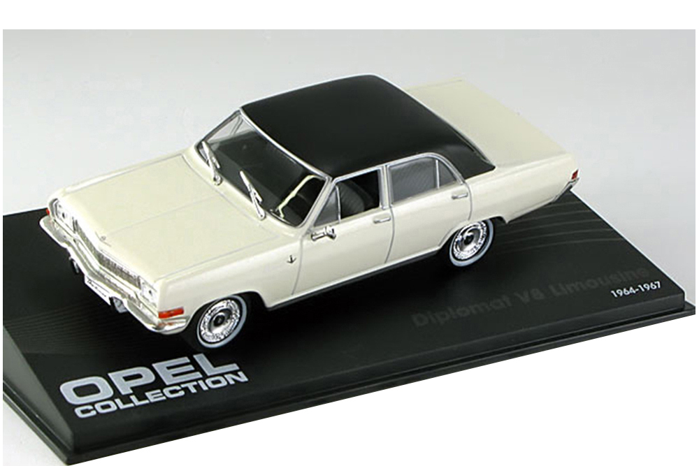 OPEL DIPLOMAT V8 SALOON 1964 WHITE FLATBLACK