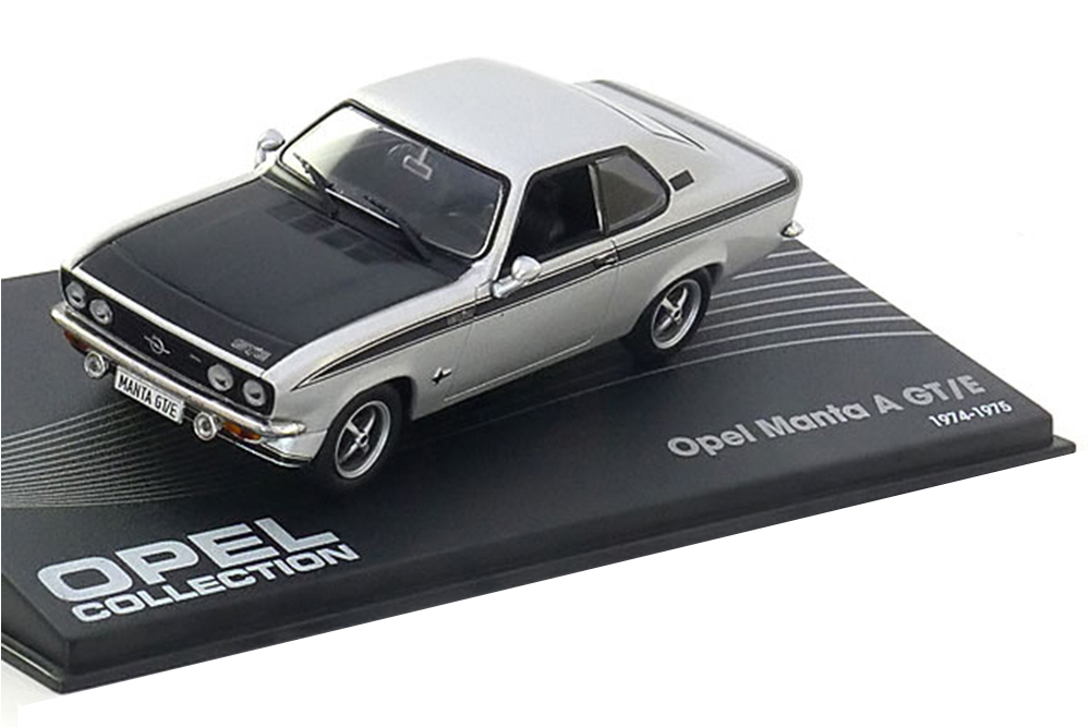 OPEL MANTA A GT E 1974 SILVER BLACK
