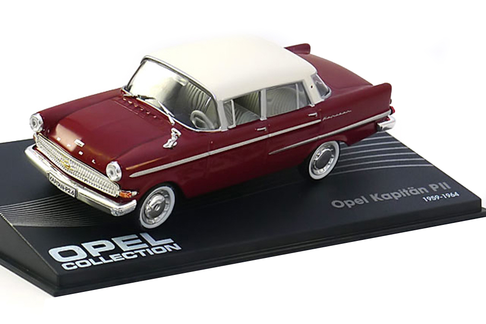 OPEL KAPITÄN P2 1959-1964 DARKRED WHITE