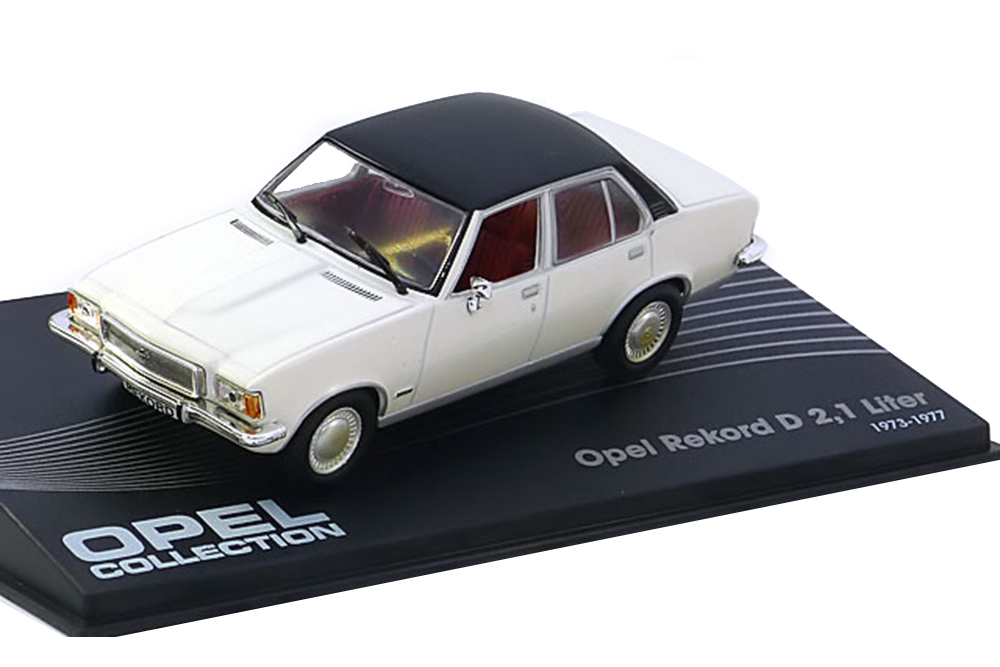 OPEL REKORD D 2.1 1973-1977 WHITE BLACK
