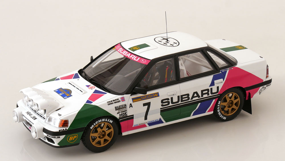 SUBARU LEGACY RS NO 7 RALLY SWEDEN 1992